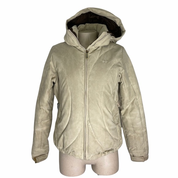 BURTON Suede Ski/Snow Winter Jacket Down Filled S - Picture 1 of 11